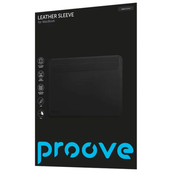 Чехол для ноутбука Proove Leather Sleeve 16.2" / Черный photo 2