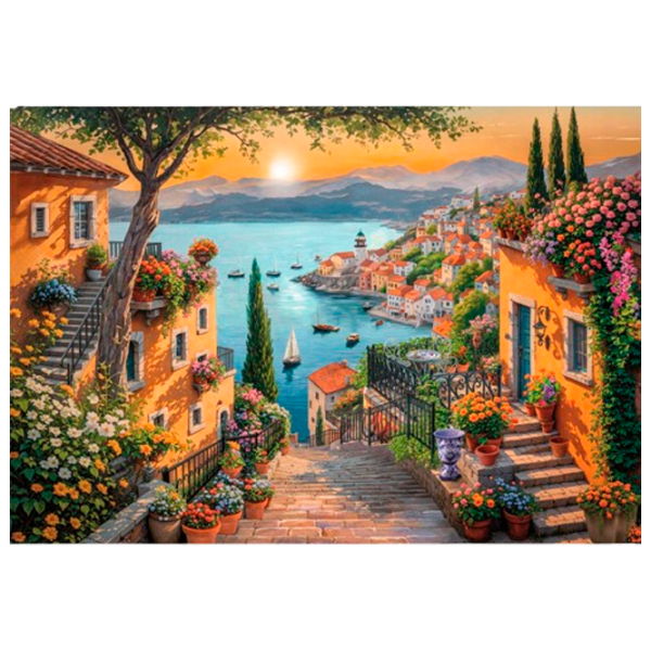 Puzzle Clementoni Steps to the harbor 5+/ Numărul de piese: 1500 photo 1