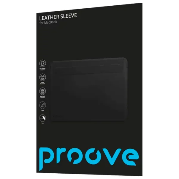 Чехол для ноутбука Proove Leather Sleeve 13.6" / Черный photo 2