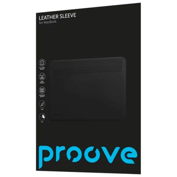 Чехол для ноутбука Proove Leather Sleeve 13.6" / Черный photo 2