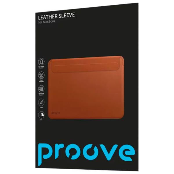 Husă pentru laptop Proove Leather Sleeve 13.6" / Brown photo 2