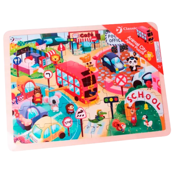 Puzzle Clementoni Animal City 1.5+/ Numărul de piese: 48 photo 1