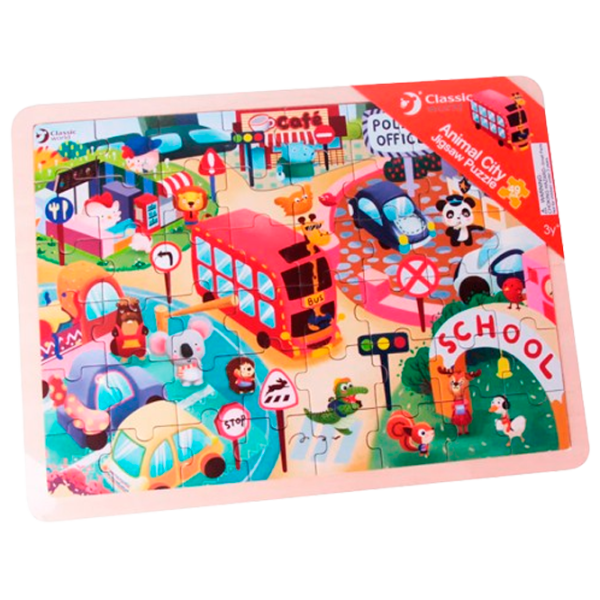 Puzzle Clementoni Animal City 1.5+/ Numărul de piese: 48 photo 1