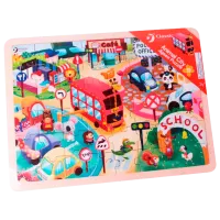 Puzzle Clementoni Animal City 1.5+/ Numărul de piese: 48