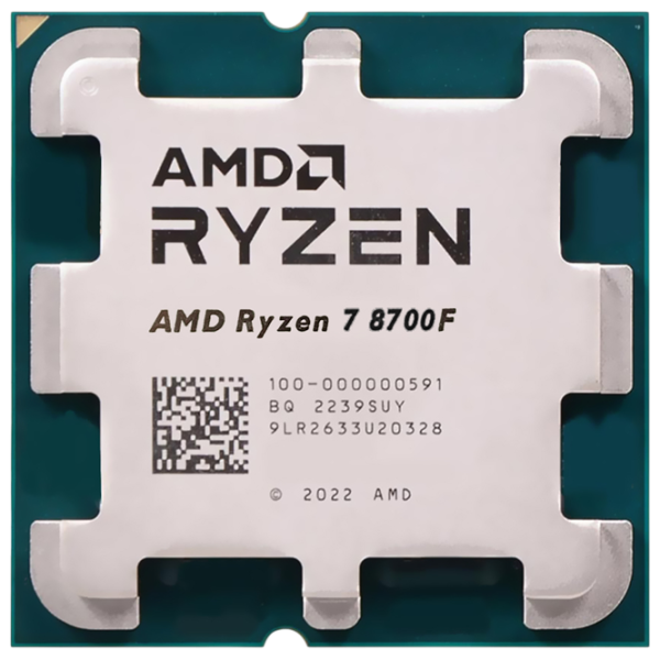 Процессор AMD Ryzen 7 8700F Tray AM5 / 4.10 ГГц - 5.00 ГГц photo 1