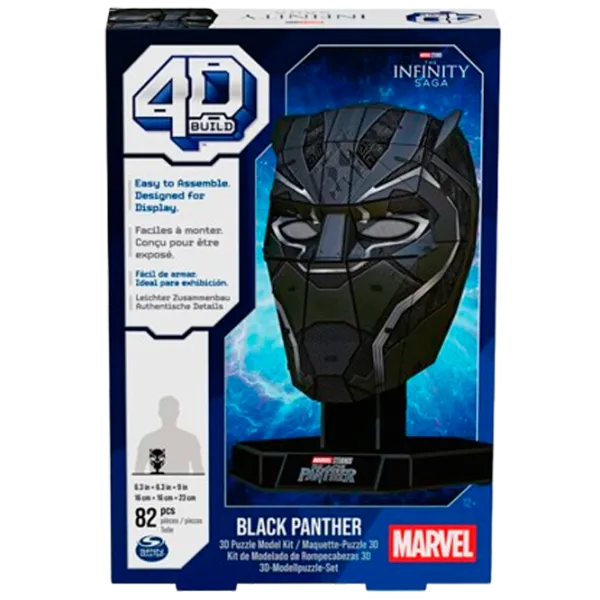 Puzzle 4D Infinity Black Panther 10+/ Numărul de piese: 82 photo 2