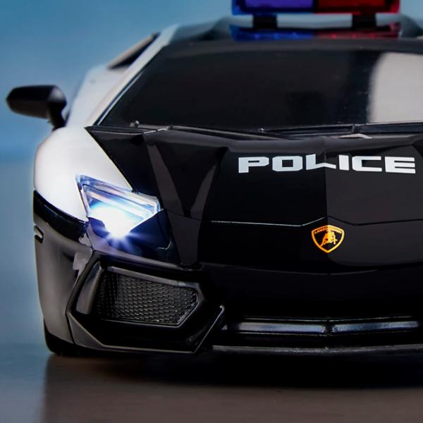 Mașină Revell Lamborghini Police 24664 10 km/h / 2.4 GHz / Red Black photo 2