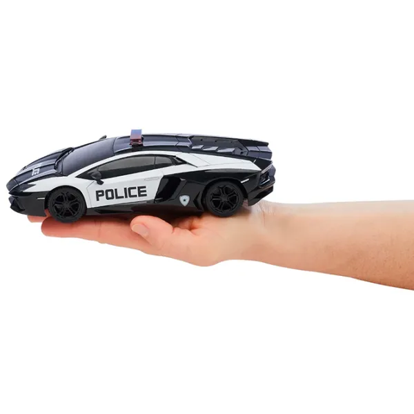 Mașină Revell Lamborghini Police 24664 10 km/h / 2.4 GHz / Red Black photo 4