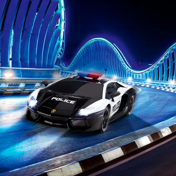 Mașină Revell Lamborghini Police 24664 10 km/h / 2.4 GHz / Red Black photo 5