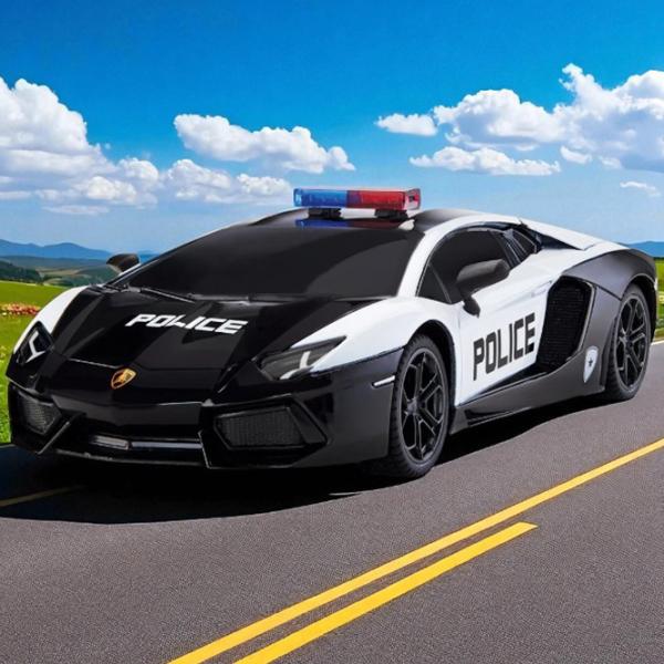 Mașină Revell Lamborghini Police 24664 10 km/h / 2.4 GHz / Red Black photo 6
