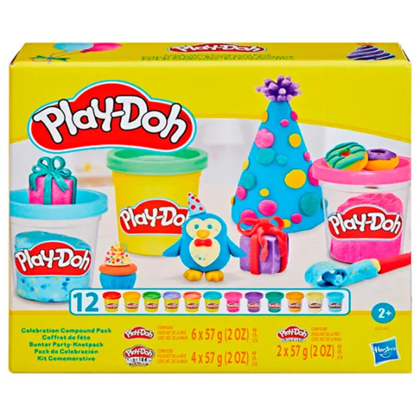 Пластилин Play-Doh Celebration compound pack Разноцветный / 3+ photo 1