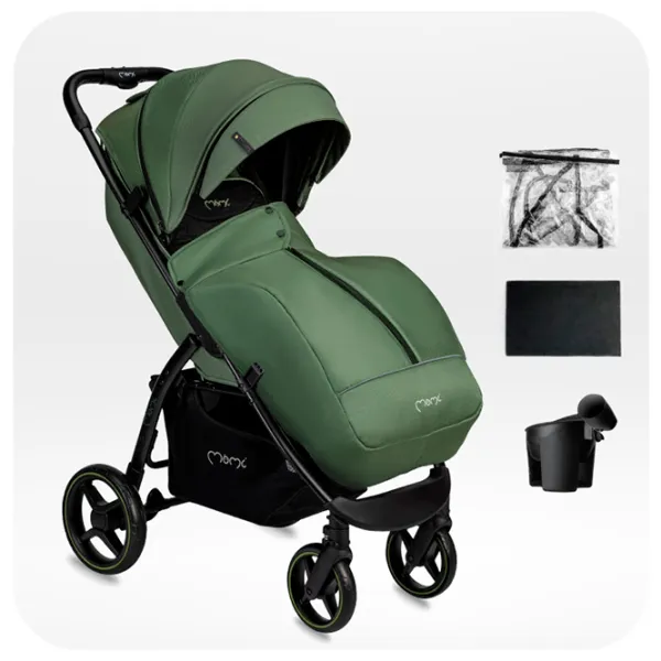 Cărucior pentru copil MoMi Miya / Khaki photo 9