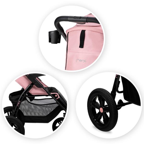 Cărucior pentru copil MoMi Miya / Pink photo 8