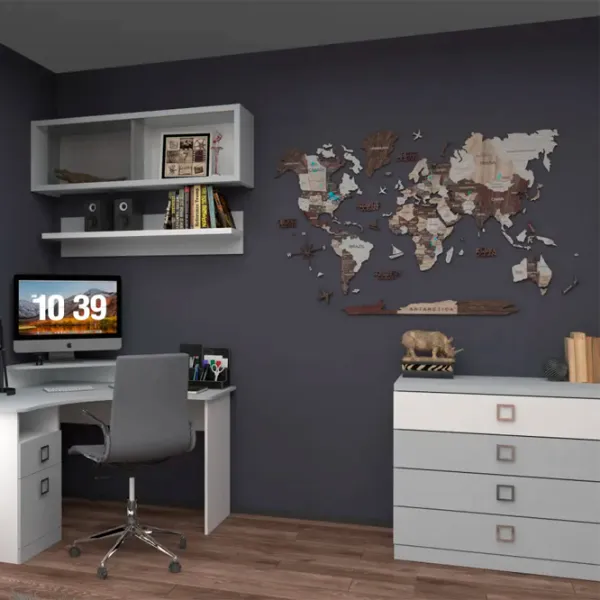 Comodă Ambianta AMIGO 1.0 m 84.2 x 100.2 x 52 / PAL / Gray photo 2