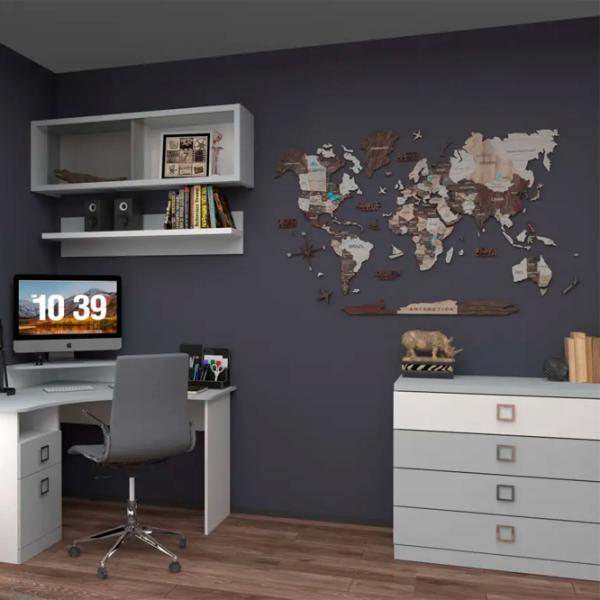 Comodă Ambianta AMIGO 1.0 m 84.2 x 100.2 x 52 / PAL / Gray photo 2