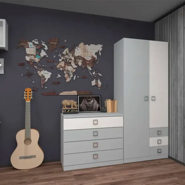 Comodă Ambianta AMIGO 1.0 m 84.2 x 100.2 x 52 / PAL / Gray photo 3