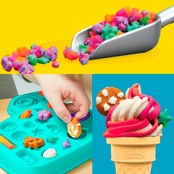 Set de plastilină Play-Doh Rainbow SwirlIice Cream Multicolor / 3+ photo 6