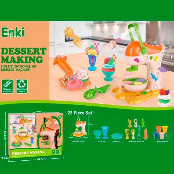 Набор пластилина Enki EK6036 Разноцветный / 3+ photo 2