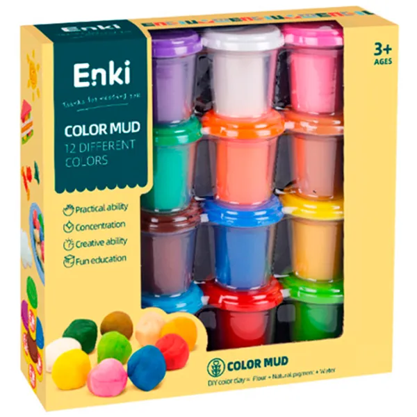 Набор пластилина Enki EK6005 Разноцветный / 3+ photo 1