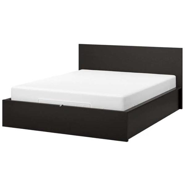 Кровать Ikea Malm 180 x 200 см / Массив / Черно-Коричневый photo 1