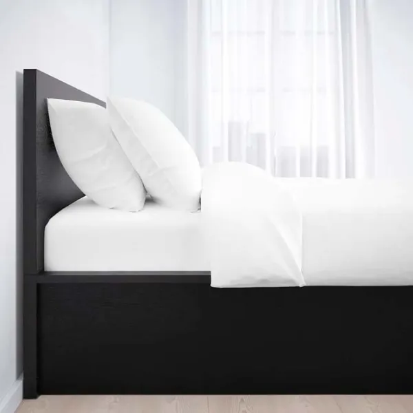 Кровать Ikea Malm 180 x 200 см / Массив / Черно-Коричневый photo 2