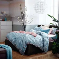 Кровать Ikea Malm 180 x 200 см / Массив / Черно-Коричневый photo 3