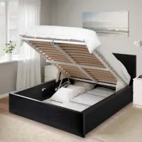 Кровать Ikea Malm 180 x 200 см / Массив / Черно-Коричневый photo 4