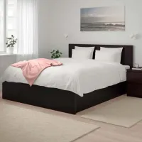 Кровать Ikea Malm 180 x 200 см / Массив / Черно-Коричневый photo 6