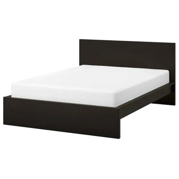Pat Ikea Malm 180 x 200 cm / Masiv / Black-Brown photo 1 Pat Ikea Malm 180 x 200 cm / Masiv / Black-Brown photo 1