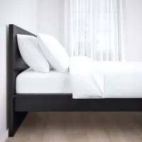 Кровать Ikea Malm 180 x 200 см / Массив / Черно-Коричневый photo 3