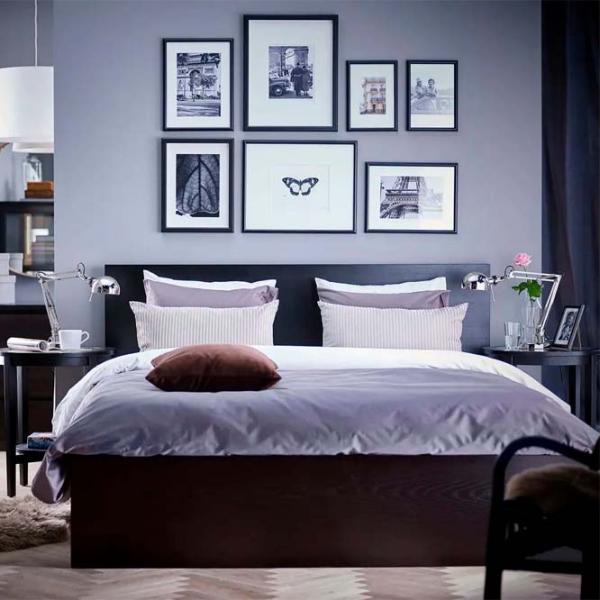 Pat Ikea Malm 180 x 200 cm / Masiv / Black-Brown photo 5 Pat Ikea Malm 180 x 200 cm / Masiv / Black-Brown photo 5