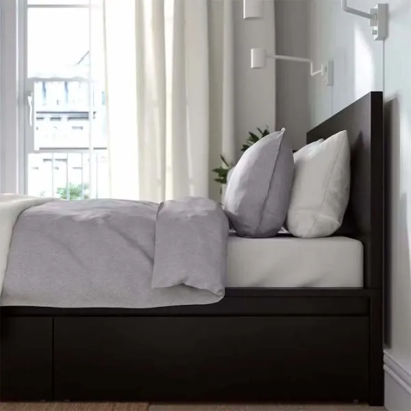 Pat Ikea Malm/Luroy 4 180 x 200 cm / Furnir / Black-Brown photo 4