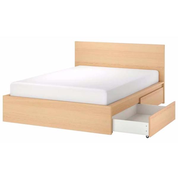 Pat Ikea Malm/Lonset 2 180 x 200 cm / Furnir / Bleached oak veneer photo 1
