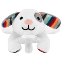 Jucărie moale Zazu Dexy Pacifier Toy  0+ / White