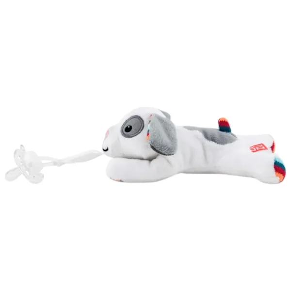 Jucărie moale Zazu Dexy Pacifier Toy  0+ / White photo 2