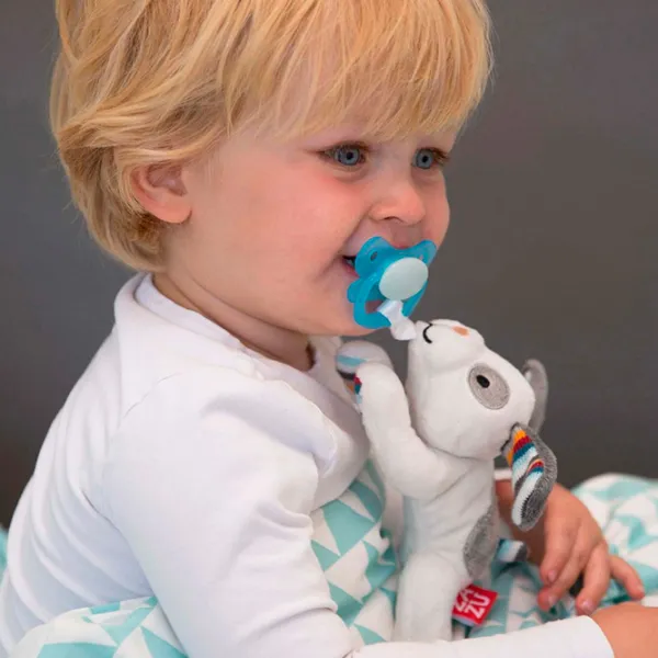 Jucărie moale Zazu Dexy Pacifier Toy  0+ / White photo 4