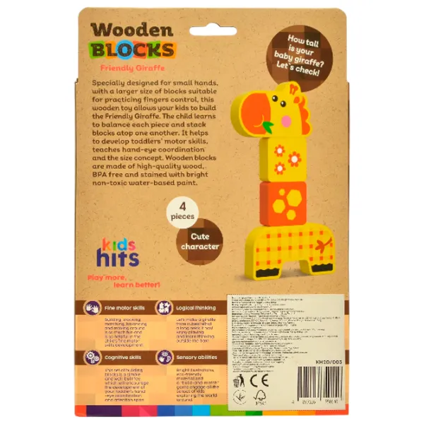 Jucărie interactivă Kids Hits Animals Friendly Giraffe KH20/003 1+ / Yellow photo 4