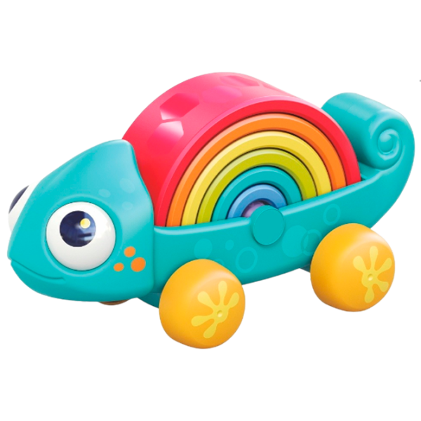 Jucărie de împins și tras Hola Toys Rainbow HA795700 1.5+ / Blue photo 1