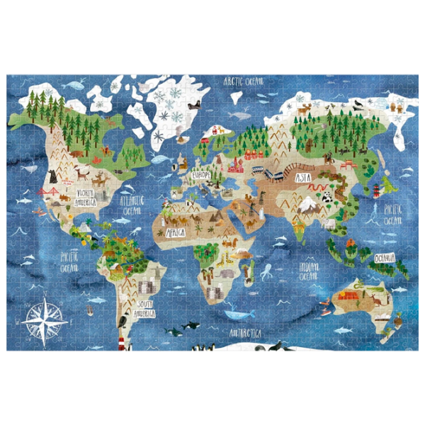 Puzzle Londji Discover the World 6+/ Numărul de piese: 600 photo 1