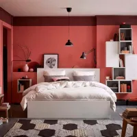 Кровать Ikea Malm/Luroy 4 160 x 200 см / Шпон / Белый photo 3