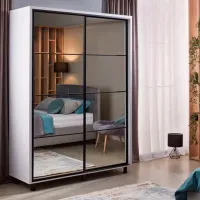 Dulap Ambianta Torino 180 x 58 x 224 / DSP / Alb photo 2