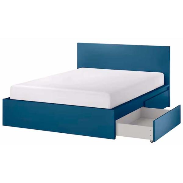 Pat Ikea Malm/Luroy 4 160 x 200 cm / Furnir / Blue photo 1 Pat Ikea Malm/Luroy 4 160 x 200 cm / Furnir / Blue photo 1
