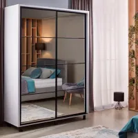 Dulap Ambianta Torino 140 x 58 x 224 / DSP / Alb photo 3