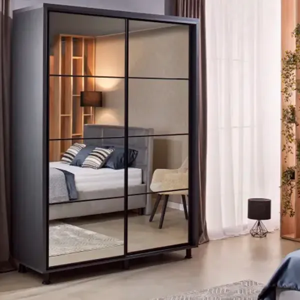 Dulap Ambianta Torino 140 x 58 x 224 / DSP / Grafit photo 2