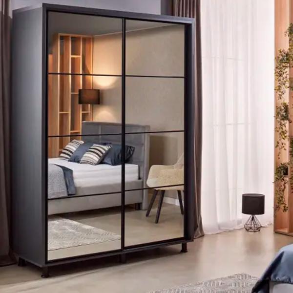 Dulap Ambianta Torino 140 x 58 x 224 / DSP / Grafit photo 2