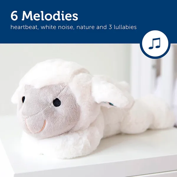 Jucărie interactivă Zazu Animals Liz Baby Sleep Soother  0+ / White photo 4