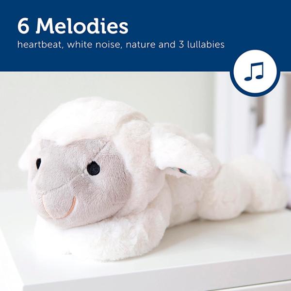 Jucărie interactivă Zazu Animals Liz Baby Sleep Soother  0+ / White photo 4