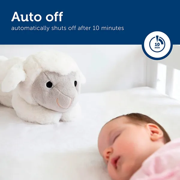 Jucărie interactivă Zazu Animals Liz Baby Sleep Soother  0+ / White photo 5