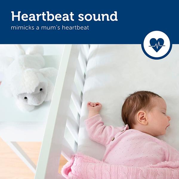 Jucărie interactivă Zazu Animals Liz Baby Sleep Soother  0+ / White photo 6