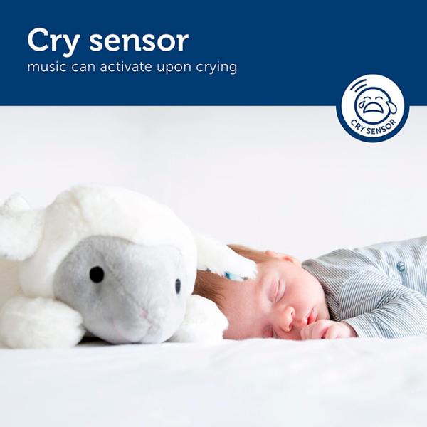 Jucărie interactivă Zazu Animals Liz Baby Sleep Soother  0+ / White photo 7